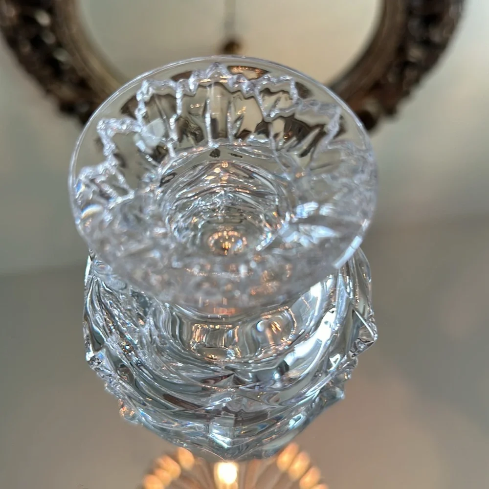 PartyLite Vintage Retired Radiant Rose Crystal Votive Holder